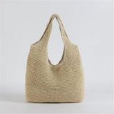Sommer Stroh Tasche Für Frauen Gewebt Handgemachte Handtasche Große Kapazität Dame Tote Urlaub Strand Tasche Rattan Schulter Tasche Bolsa